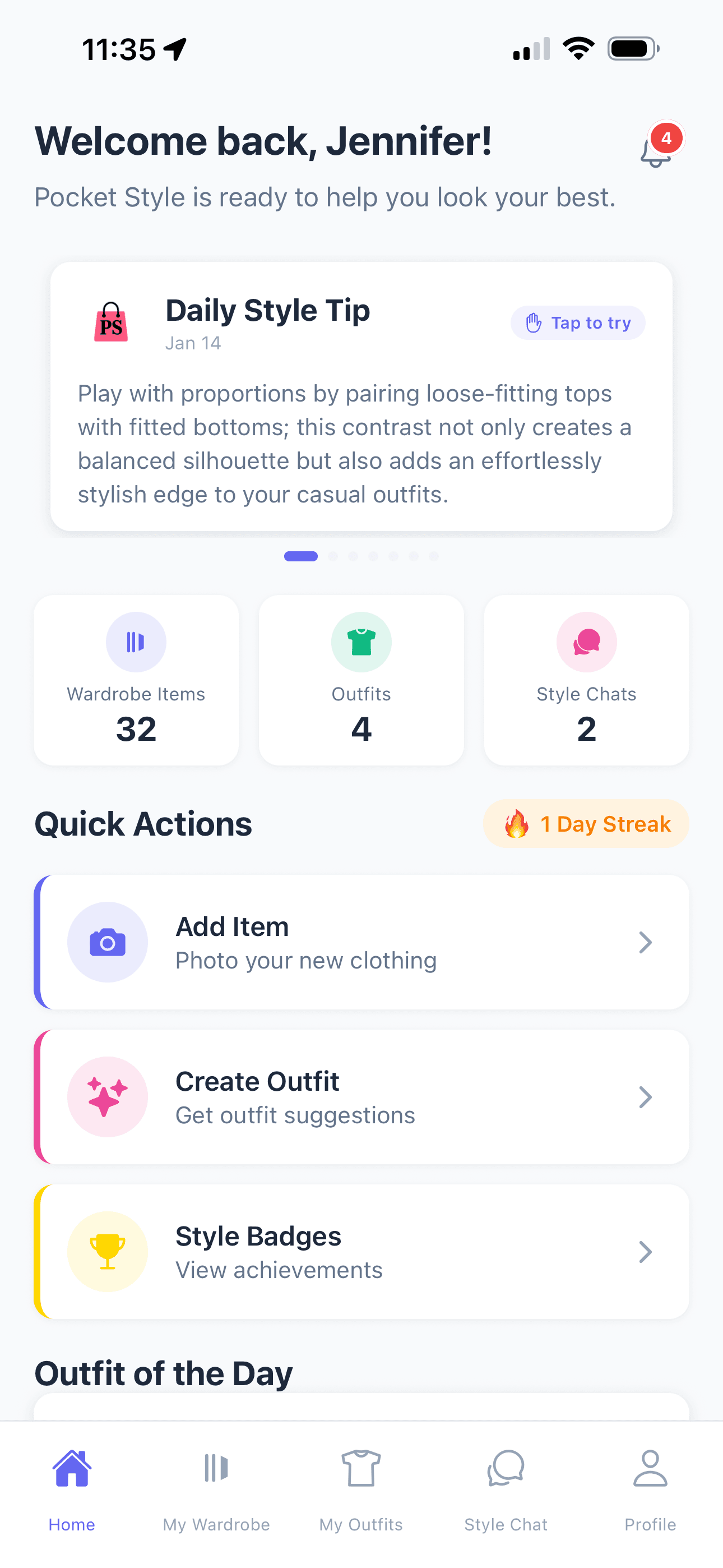 Pocket Style - Dashboard