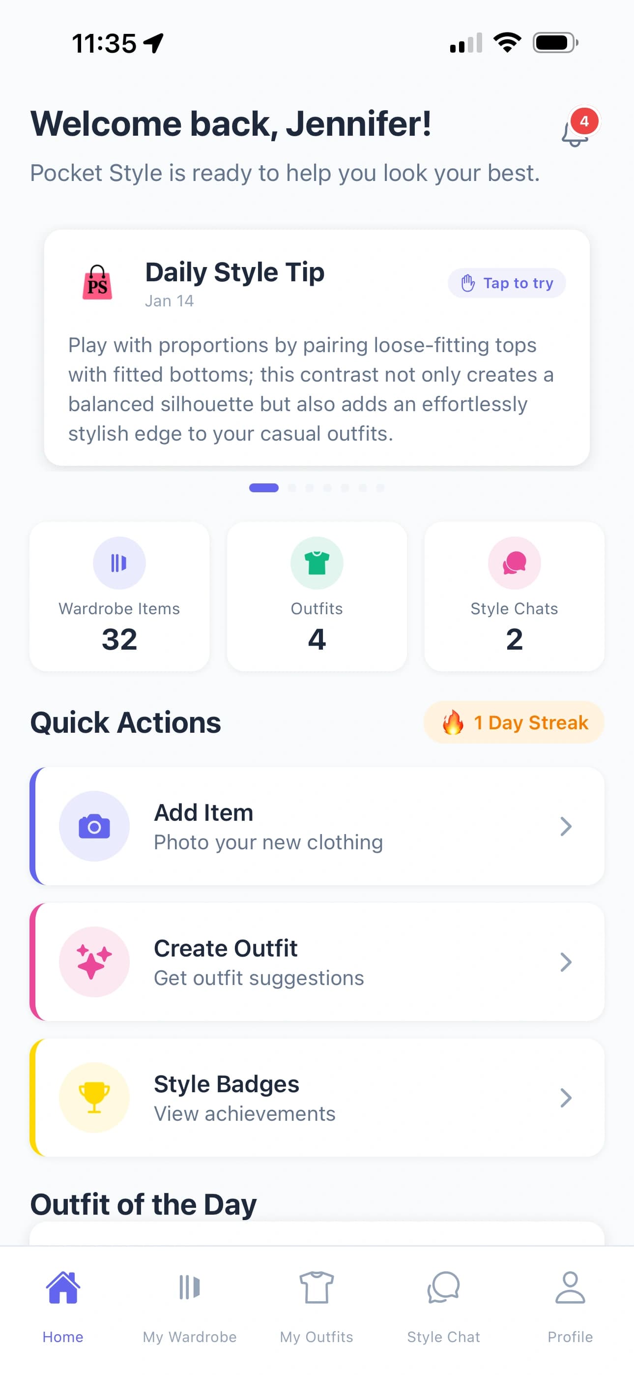 Pocket Style - Dashboard