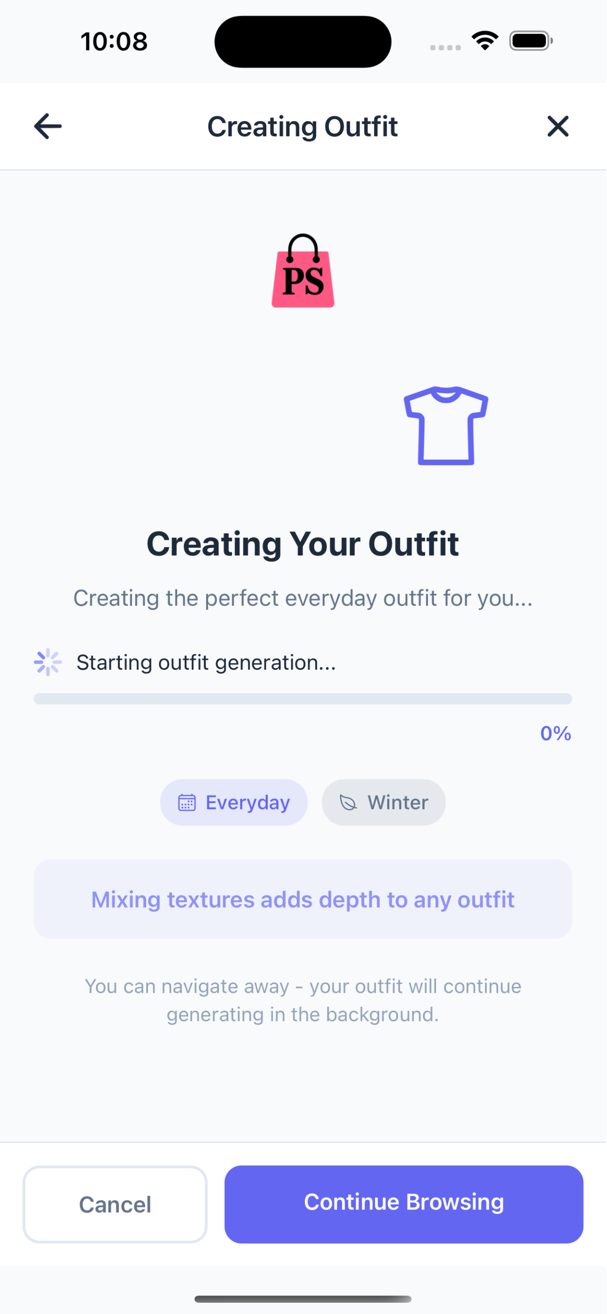 AI Creating Outfit