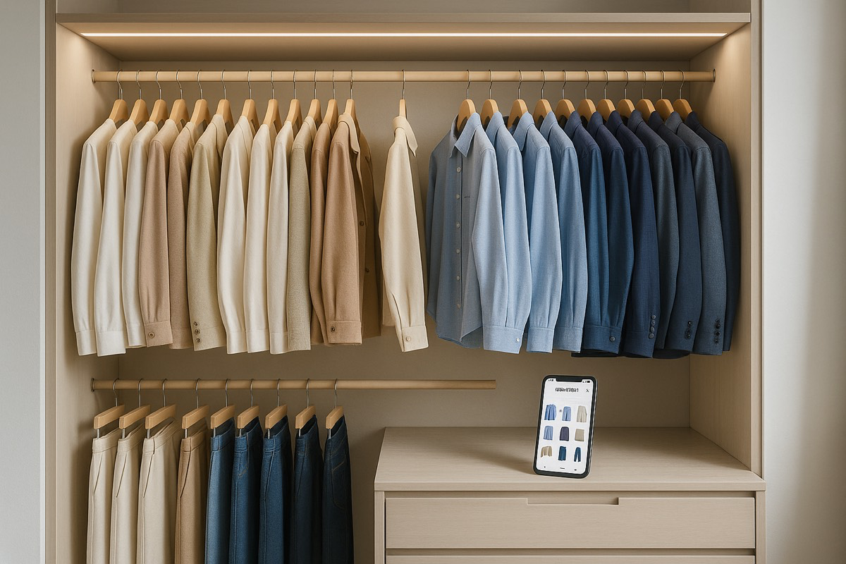 Smart Wardrobe Management - Organize your entire wardrobe digitally. Upload photos, categorize by color, season, and occasion. Never forget what you own again.